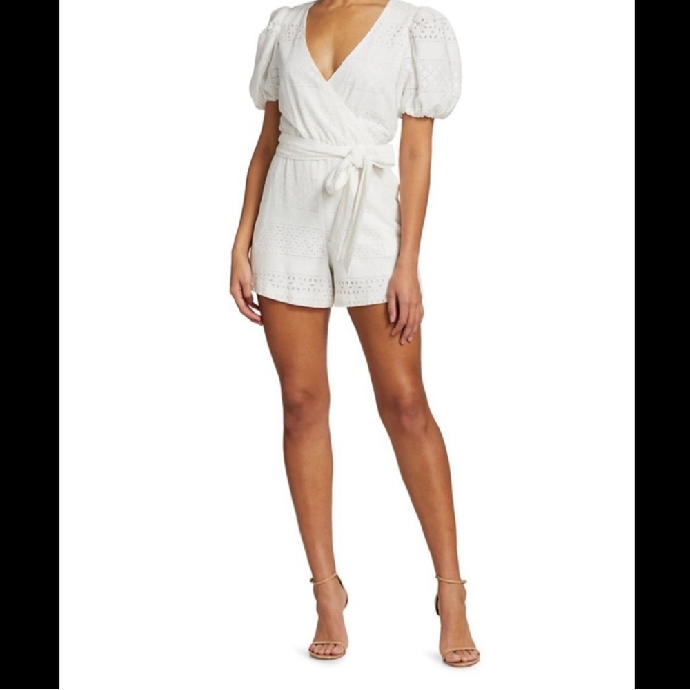 Alice + Olivia White Romper (Pauline Romper)